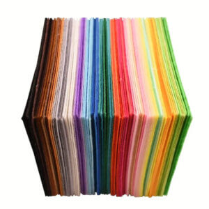 40pc Felt Squares 6x6 Assorted Colors Solid Fabric