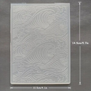 Ocean Waves Embossing Folder Plastic 4.1x5.7"
