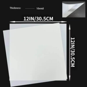 5pc Blank Stencil Making Mylar 7mil 12x12in
