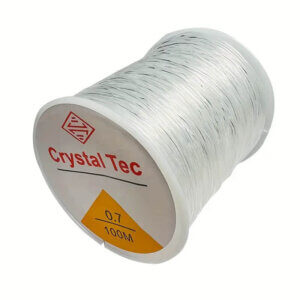 0.7mm/0.026in 328ft Beading Elastic Thread Crystal Tec