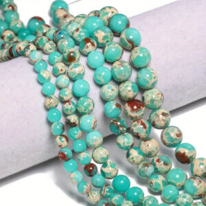 8mm 45pc Imperial Jasper Stone Beads