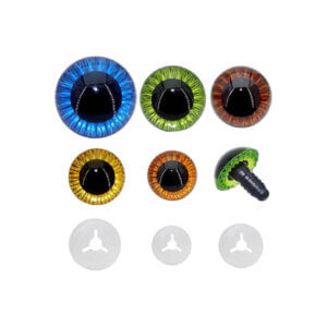 50pc Iris Mixed Color 11-23mm Crochet Safety Eyes