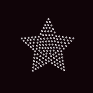 2in Star Rhinestone Heat Transfer Design