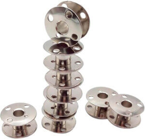 10pc Class 66 Metal Empty Bobbins