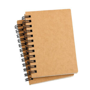 3pc 120pg Mini Spiral Lined Notebooks 5"x3" 60 Sheets