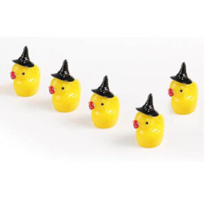 10pc Witch Hat Mini Resin Ducks 10pc Witch Hat Mini Resin Ducks