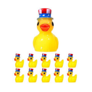 10pc Patriotic Hat Mini Resin Ducks