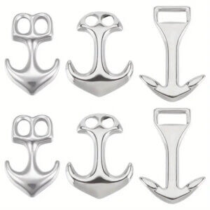 6pc Assorted Anchor Hook Clasps 304 Stainless Steel 5mm holes