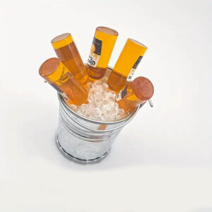 Mini Beer Bottle Ice Bucket Resin Pieces 2.5inch