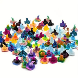 25pc Witch Hat 3D Printed Figures 2cm 25pc Witch Hat 3D Printed Figures 2cm