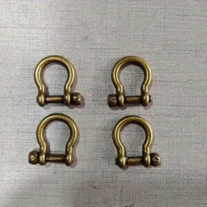 4pc 10mm Bronze Bow Shackle 25mm width Thumb Pin