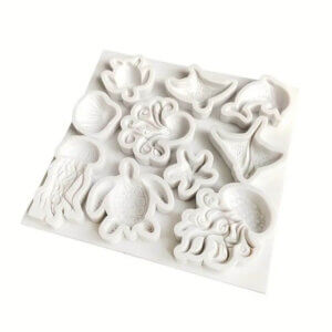 4.5x4.5in Ocean Animal Silicone Mold 10 Designs