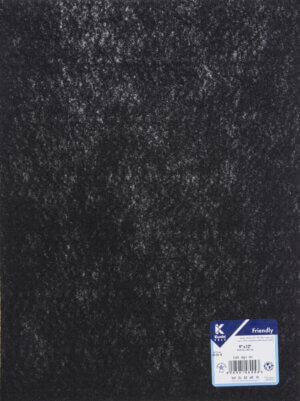 Kunin Stiffened Friendly Felt 9"X12"-Black