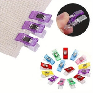 50pc Colored Clips 30mm