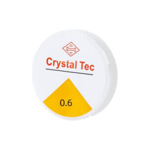 0.6mm/0.024in 46ft Beading Elastic Thread Crystal Tec