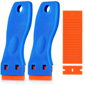 2pc Plastic Razor Blade Scraper with 20 Blades