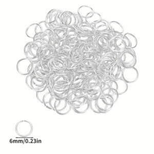 200pc 6mm Silver Jump Ring 200pc 6mm Silver Jump Ring
