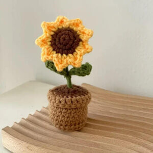 Sunflower in Pot Crochet Flower Sunflower in Pot Crochet Flower