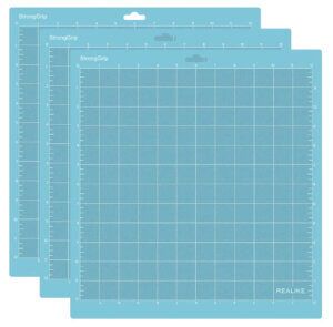3pc 12x12 Blue Light grip machine cutting mat Cricut/Silhouette