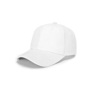 White Velcro Adjustable Baseball Hat Unisex Blank Cap