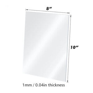 1mm Clear Acrylic Sheet Plexiglass 8x10 inch