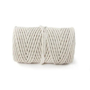 3mm Beige Cotton Macrame Cord 50 Meters