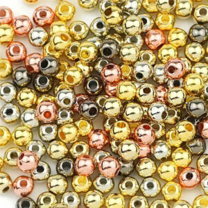 4mm 300pc Mixed Colored CCB Round Spacer Beads