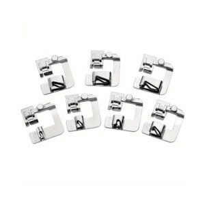 7pc Rolled Hem Foot Set 2/8 3/8 4/8 5/8 6/8 7/8 8/8