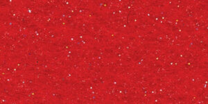 Kunin Glitter Stiffened Friendly Felt 9"X12"-Red Solid Fabric Sheet
