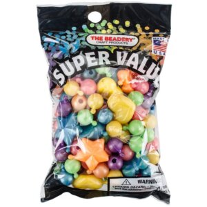 The Beadery Pop Beads 12mm & 25mm 113g-Pearl Multicolor