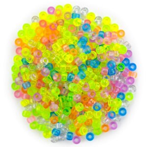 Cousin Fun Pack Acrylic Pony Beads 750/Pkg- Neon