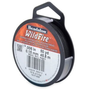 Beadalon Wildfire Stringing Thread .006″X50yd-Black Beadalon Wildfire Stringing Thread .006"X50yd-Black