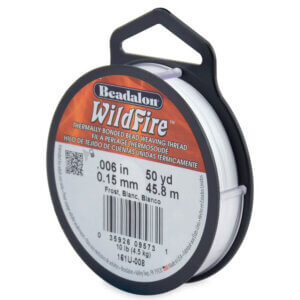 Beadalon Wildfire Stringing Thread .006″X50yd-Frost Beadalon Wildfire Stringing Thread .006"X50yd-Frost