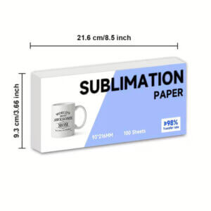 100pc Sublimation Paper For 11oz Mug 3.6x8.5"