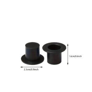 50pc 1in Mini Black Top Hats