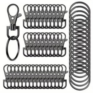 20pc 35mm 10 Gunmetal Lobster Claw With 10 Split Ring