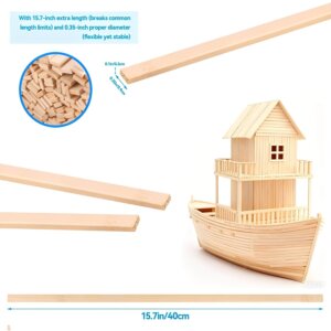 30pc Bamboo Sticks 3/8 x 15.7 inch 3mm thickness
