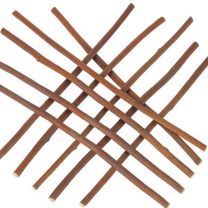 10pc Wood Log Sticks 7mm x 30cm