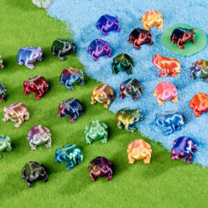 20pc Mini Frog 3D Printed 2cm Assorted