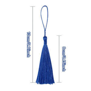 20pc Blue Tassels 5.1in