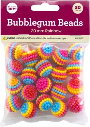 CousinDIY Bubblegum Bead 20mm 20/Pkg-Rainbow