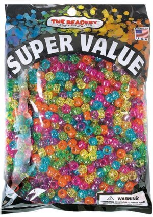 The Beadery Pony Beads 1lb - Jelly Sparkle