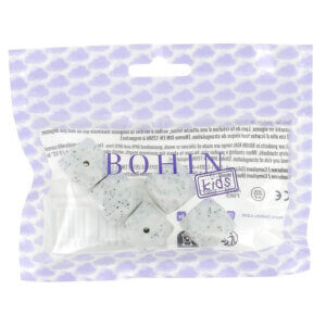 Bohin Hexagon Silcone Beads 5/Pkg-GRANITE DESIGN 17MM