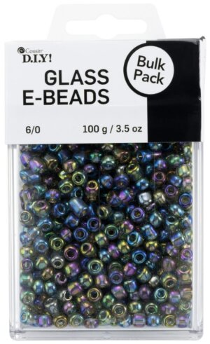 Cousin DIY Glass E-Beads 6/0 100g-Clear AB