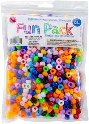 CousinDIY Pony Beads 6mmx9mm 750/Pkg -Multicolor