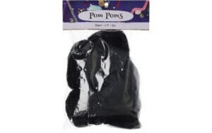 PA Ess Pom Pom 2.5″ Pkg 5pc Black PA Ess Pom Pom 2.5" Pkg 5pc Black