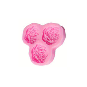 2.25" 3 flowers 1" each Silicone mold