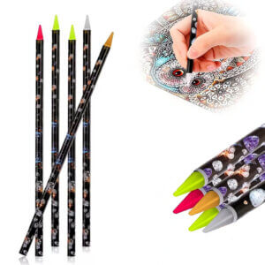 5pc 9in Wax Pencil for Gems and Diamond Painting 5pc 9in Wax Pencil for Gems and Diamond Painting
