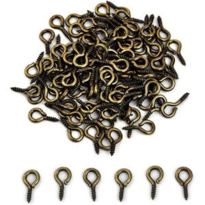 200pc 5x10mm Bronze Eye Hooks