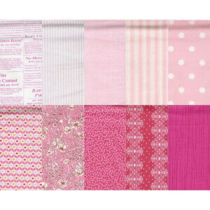 Benartex Cotton Pinks Print Assorted Pattern Fabric